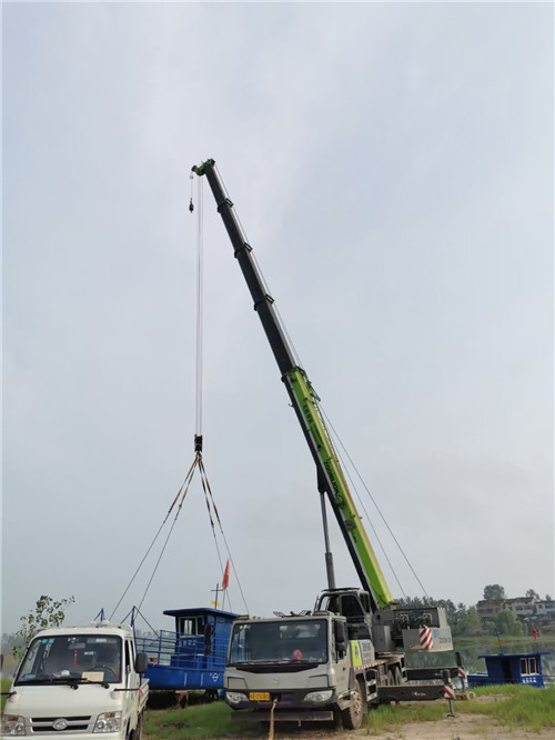 蒸湘区桥梁建设吊装案例